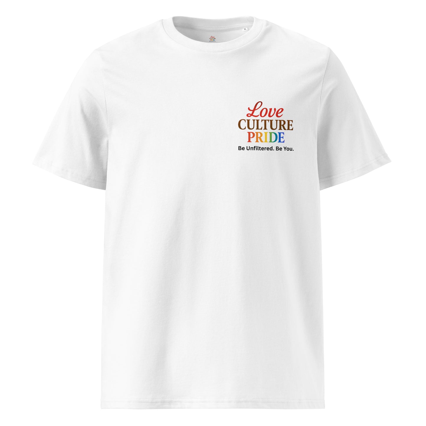 LoveCulturePride Unisex Organic Ribbed Neck T-shirt